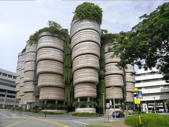 NTU icon—the "dim sum basket building"