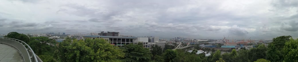 The port industrial layout in Jurong Industrial Estate